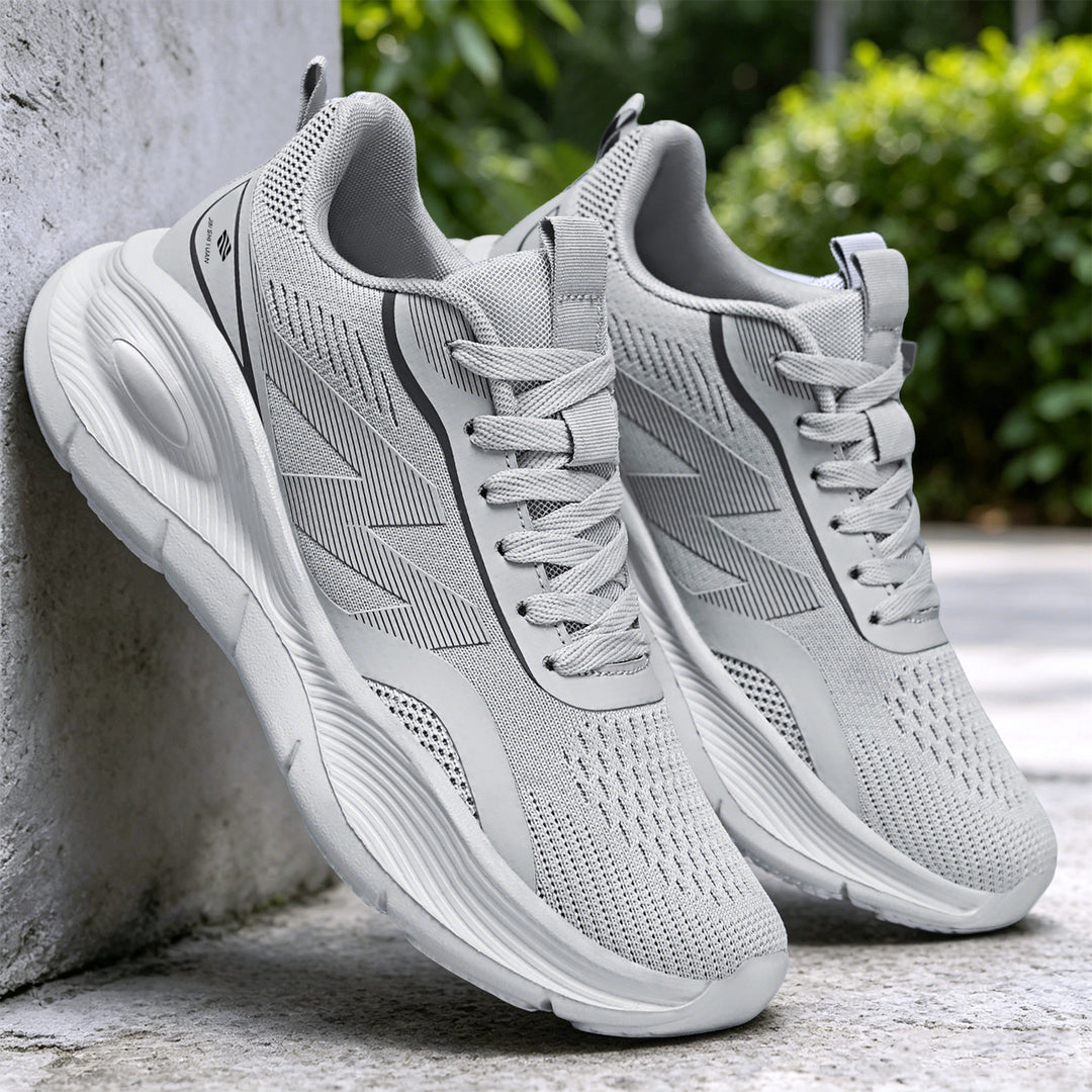 Damen nan Performance-Slip-On Running-Sneaker mit nahtlosem Mesh-Obermaterial, stoßdämpfender Waben-Plateausohle und verstärkter Fersenstütze Echo Archiv