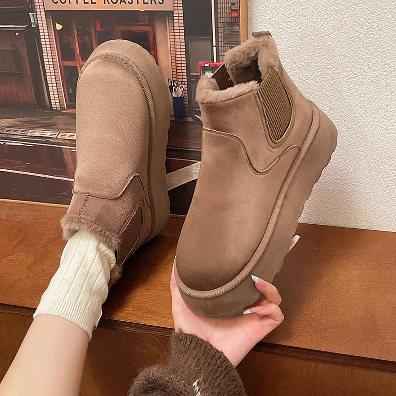 Damen Gefütterte Chelsea‑AnklEcho Archivoots mit Faux‑Fur, elastischem Einsatz und Plateau‑Sohle Echo Archiv