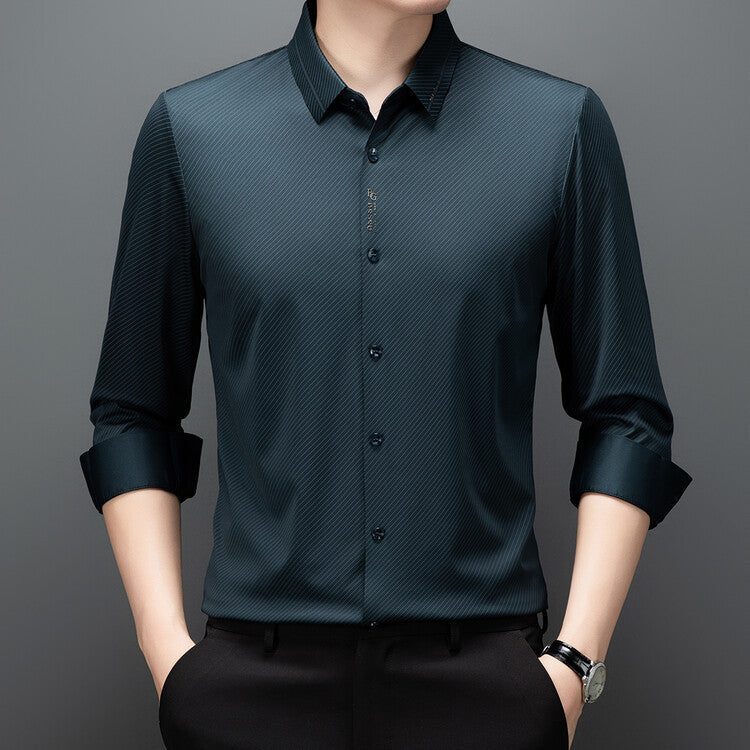 Herren elegante, atmungsaktive Hemdbluse Echoarchiv