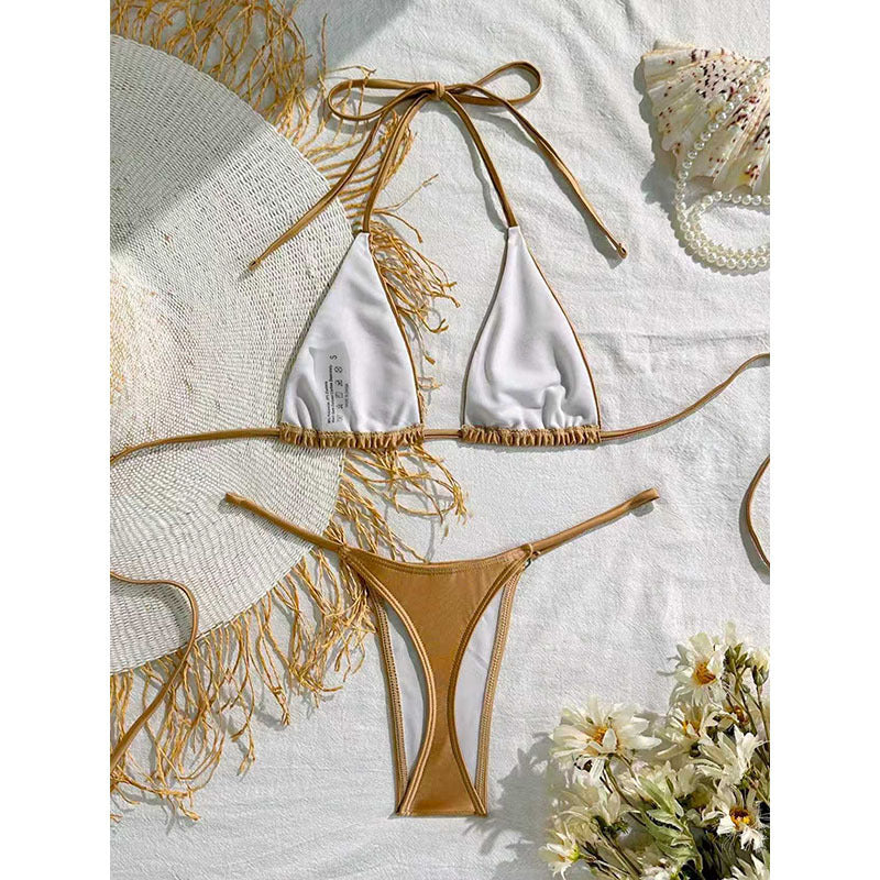 Damen Triangel-Bikini mit fransigem Design Echo Archiv