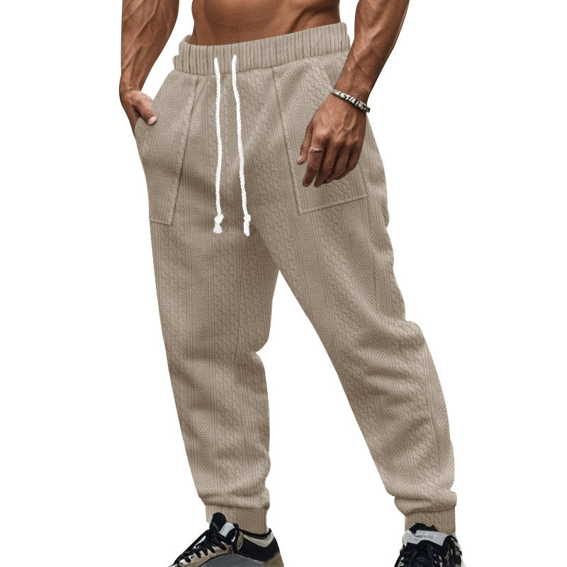 Herren lässige Strick-Jogginghose mit elastischem Bund und praktischen Taschen Echoarchiv