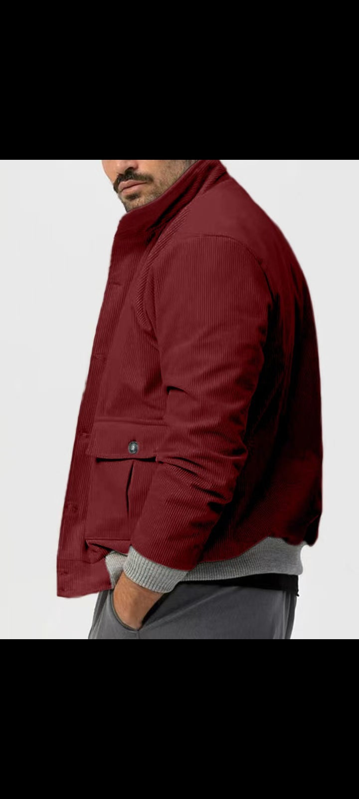 Herren Cordjacke mit lässigem Schnitt und praktischen Taschen Echoarchiv