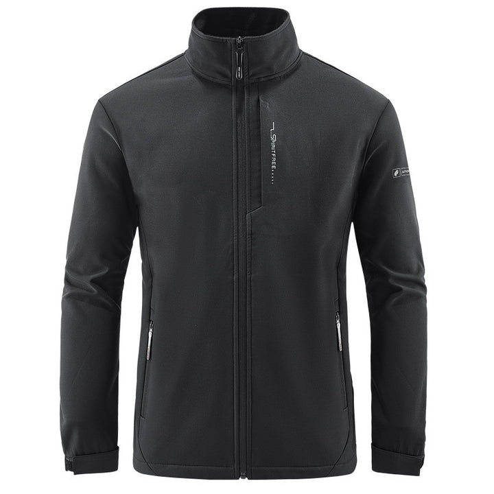 Herren Technische Softshelljacke mit winddichtem Shell, hohem Kragen und Reißverschlusstaschen Echo Archiv