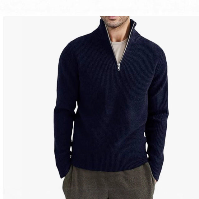 Herren Strickpullover mit Stehkragen Echoarchiv