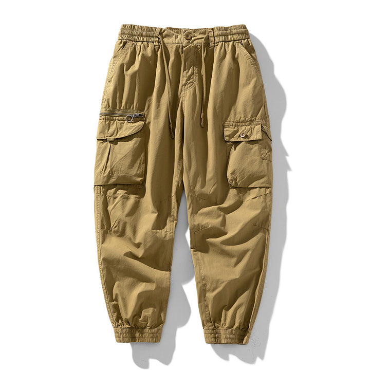 Herren Cargo-Jogger mit Reißverschluss-Utilitytasche, Schlüsselring und elastischem Tunnelzugbund Echo Archiv