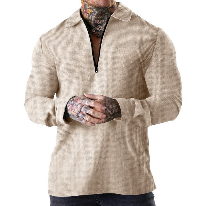 Herren Poloshirt mit hochwertigem Reißverschluss und lässigem Schnitt Echoarchiv