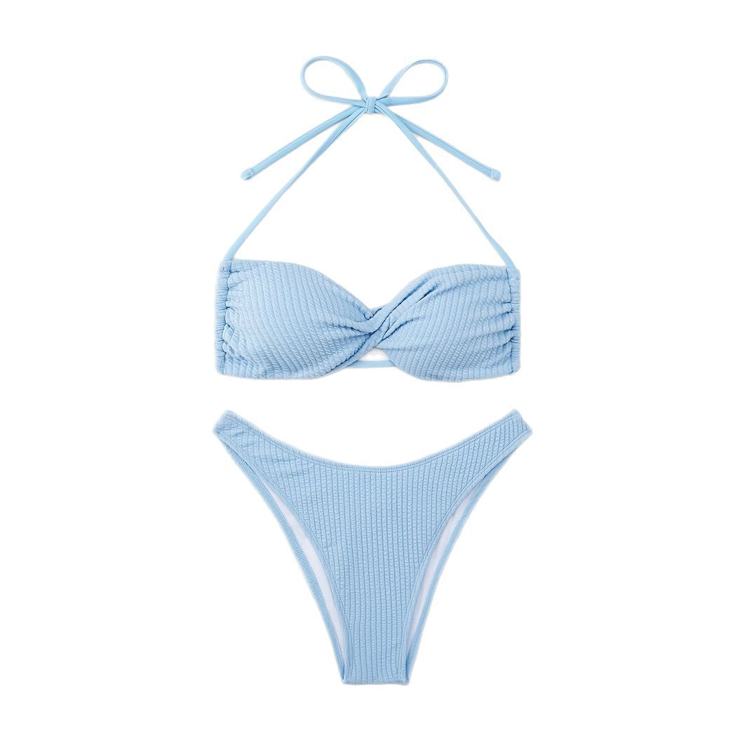 Damen Bandeau-Bikini mit strukturierter Oberfläche Echo Archiv