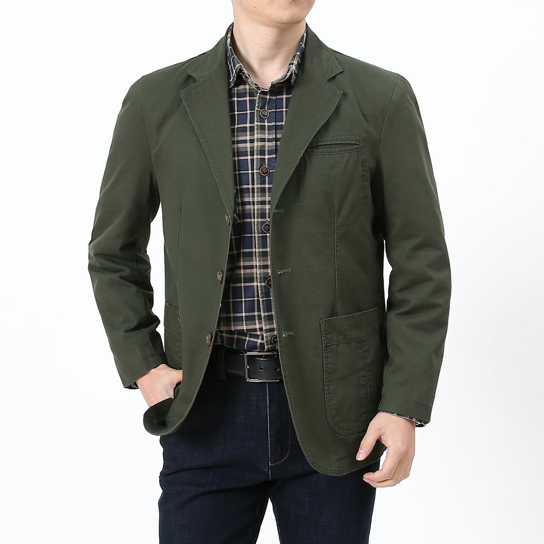 Herren Eleganter und bequemer Baumwollblazer Echo Archiv