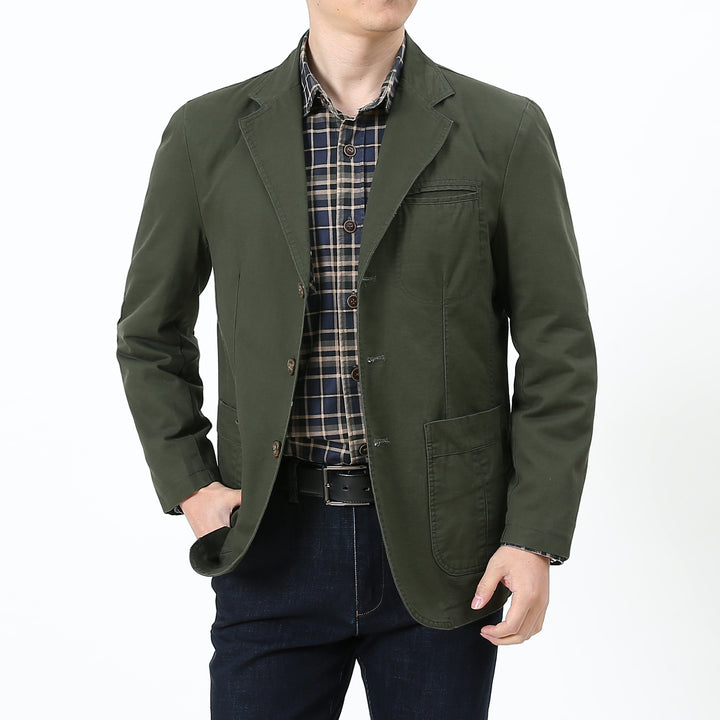 Herren Eleganter und bequemer Baumwollblazer Echo Archiv