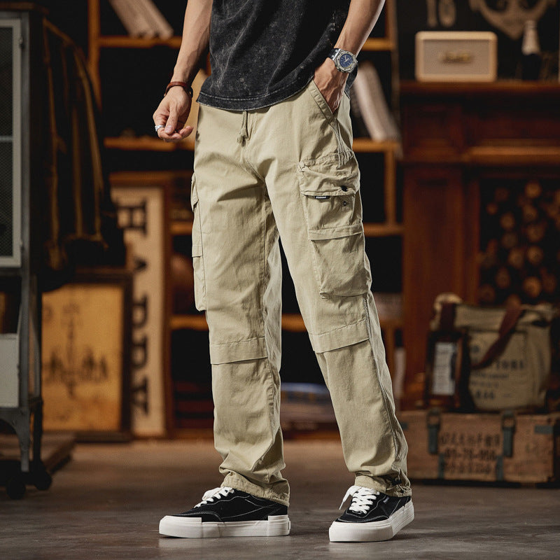 Herren Lässige Cargohose im Utility-Look mit Tunnelzugbund, Multifachtaschen und Kniepaneelen Echo Archiv