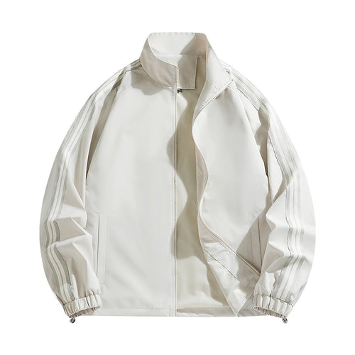 Herren Sportliche Windjacke mit reflektierenden Streifendetails Echoarchiv
