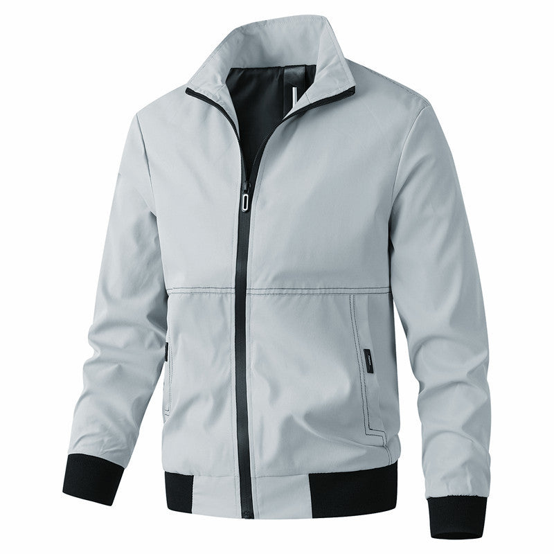 Herren Urbaner minimalistischer Softshell-Kapuzenblouson mit verdeckter Reißverschlussfront Echo Archiv