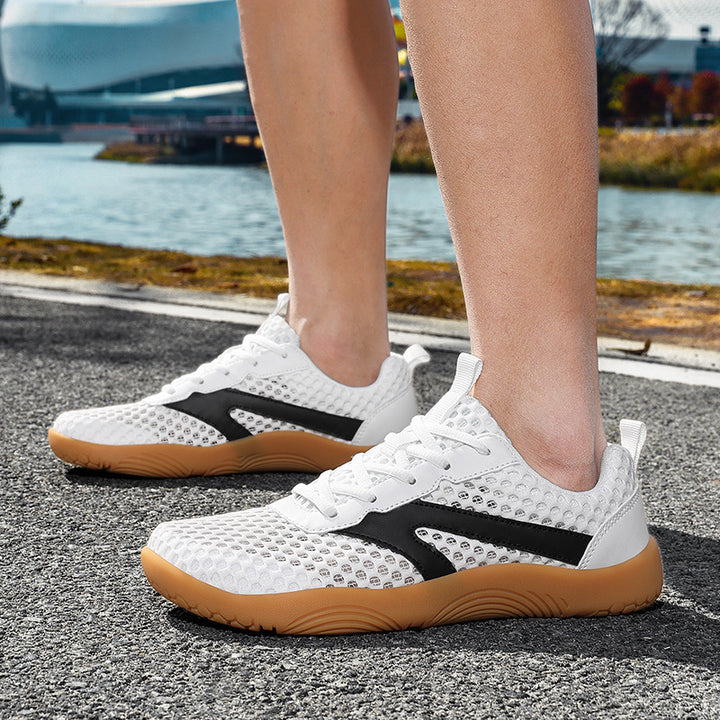 Herren nan urbaner Mesh-Runner mit dreidimensionalem Belüftungsgewebe, stoßdämpfender Leichtschaum-Zwischensohle und Fersen-Zuglasche Echo Archiv