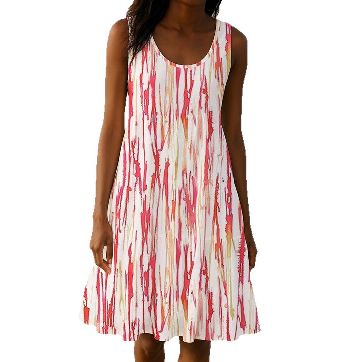 Damen Sommerliches A-Linien Kleid mit einzigartigem Ombre-Design Echo Archiv