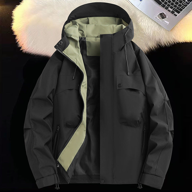 Herren atmungsaktive und wasserabweisende Funktionsjacke mit großzügigen Taschen Echoarchiv