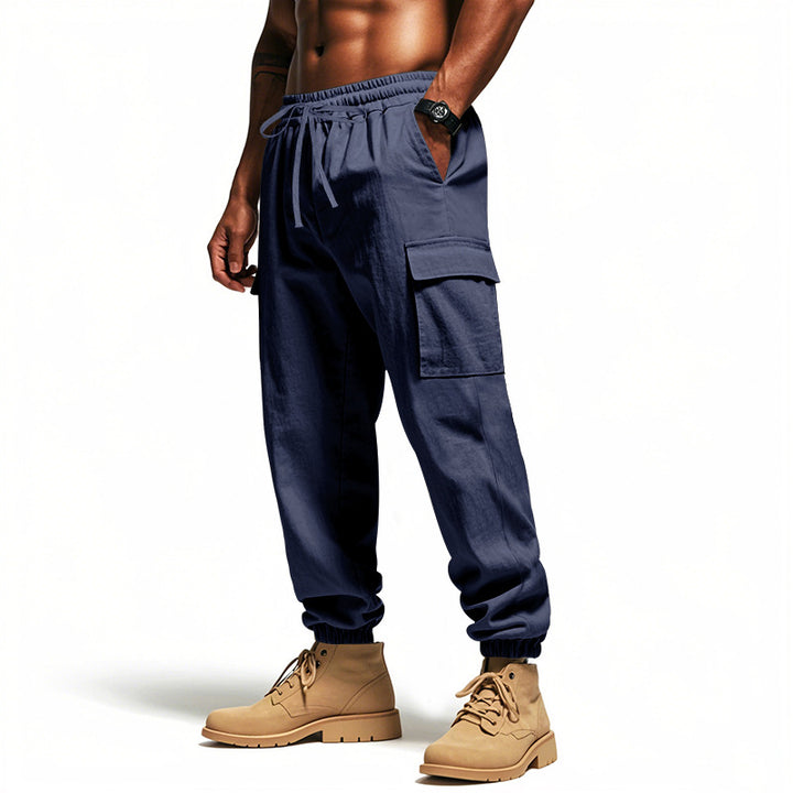 Herren Cargo-Jogginghose mit elastischem Bund und mehreren Funktionstaschen Echoarchiv