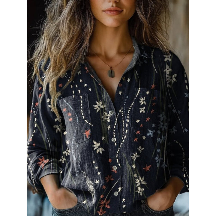 Damen Modische Bluse mit Paisleymuster Echoarchiv