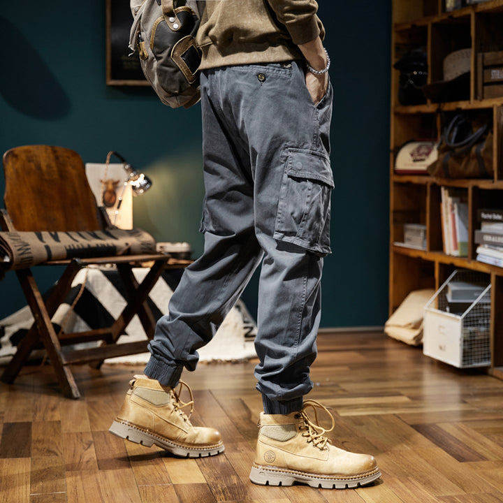 Herren Urban‑Utility Relaxed‑Fit Cargo‑Jogginghose mit Tunnelzug und Mehrfach‑Taschen Echo Archiv