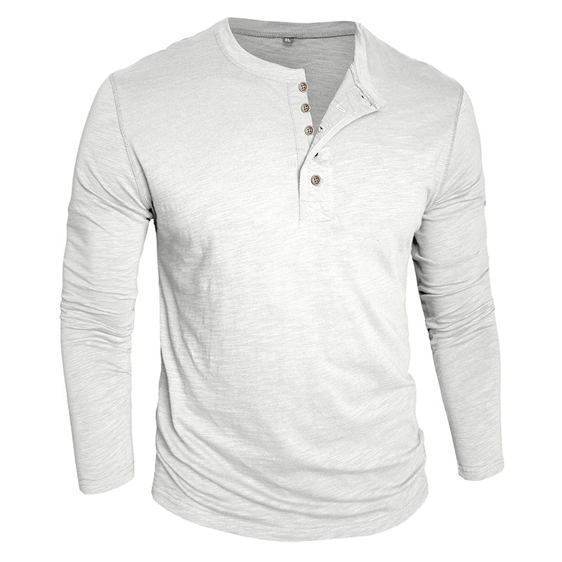 Herren Langarmshirt mit Knopfverschluss Echoarchiv