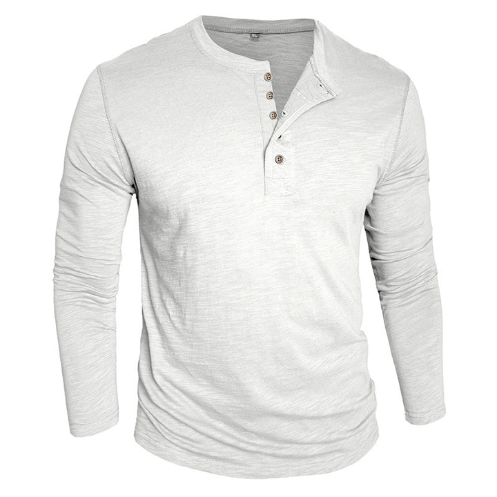 Herren Langarmshirt mit Knopfverschluss Echoarchiv