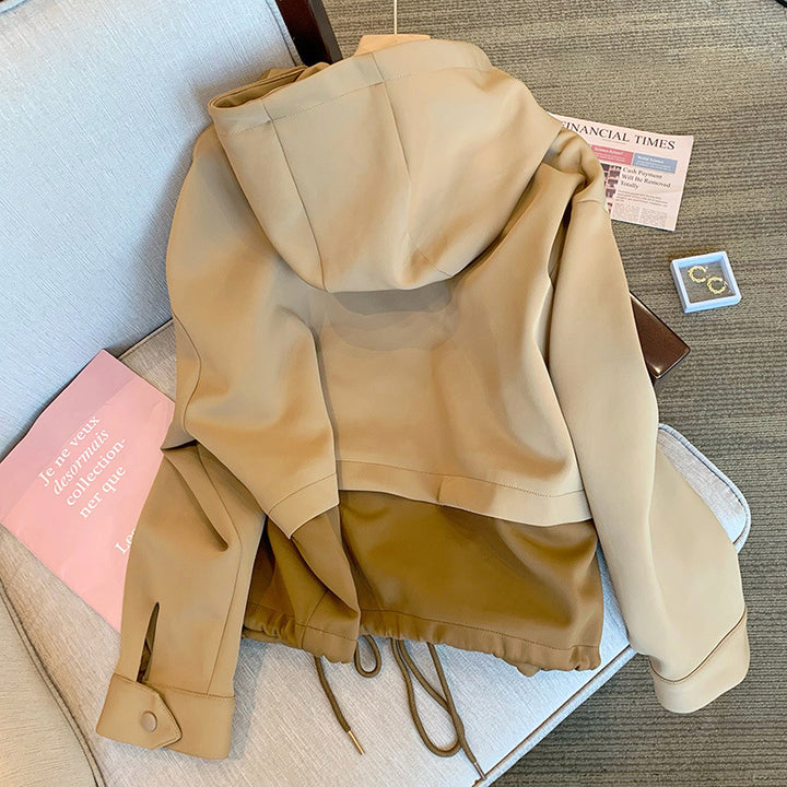Damen Moderne Übergangsjacke mit hohem Kragen Echoarchiv