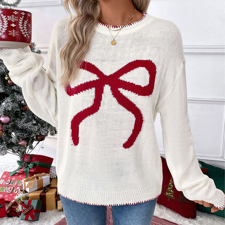 Damen Bequemer Pullover mit Schleifenmuster Echo Archiv