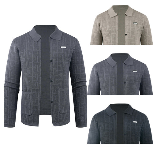 Herren modische Strickjacke mit einzigartigem Muster Echoarchiv