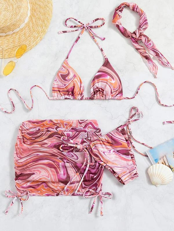 Damen Bikini-Set mit verspieltem Schnitt und modischen Akzenten Echo Archiv