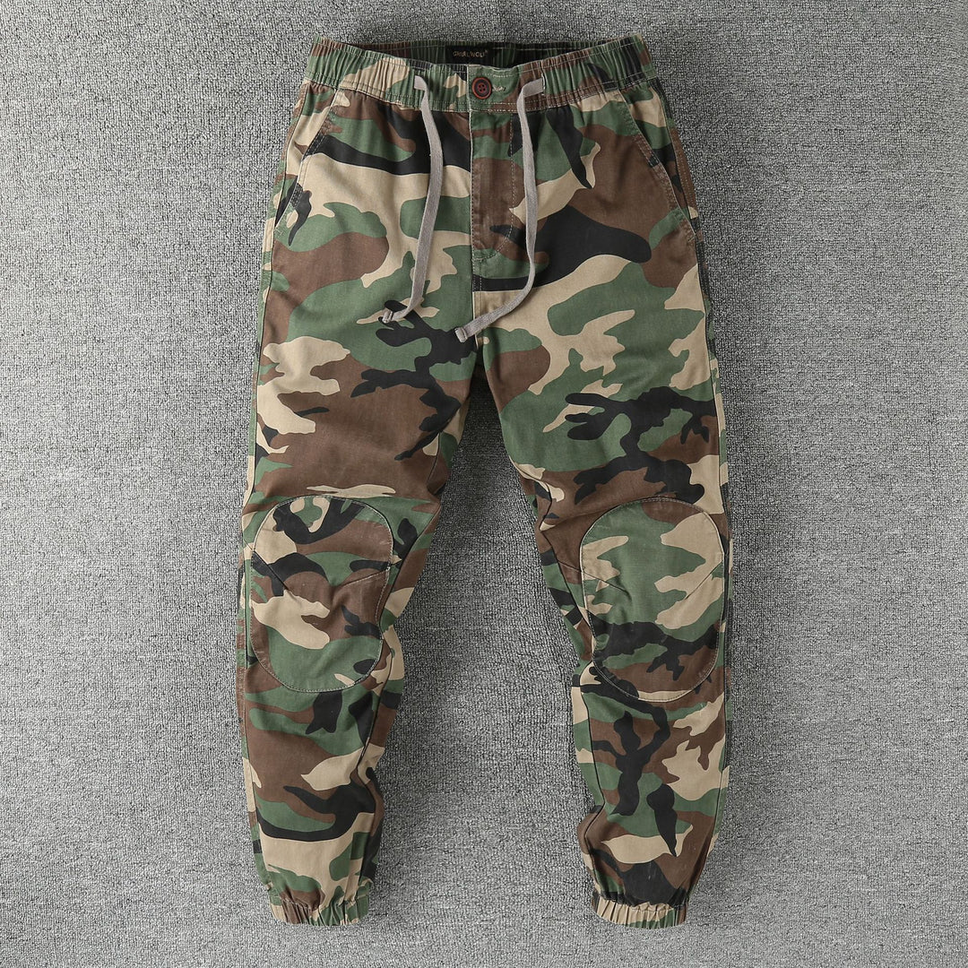 Herren Cargohose im Jogger‑Stil mit elastischem Bund und Knieverstärkung Echoarchiv