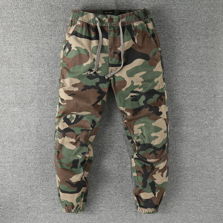 Herren Cargohose im Jogger‑Stil mit elastischem Bund und Knieverstärkung Echoarchiv