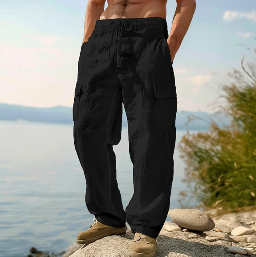 Herren Cargo-Hose mit vielfältigen praktischen Taschen und elastischem Bund Echoarchiv