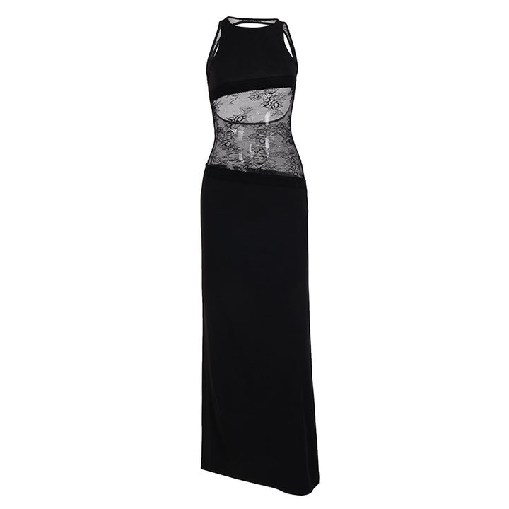 Damen Maxikleid mit romantischem Spitzenrücken Echo Archiv
