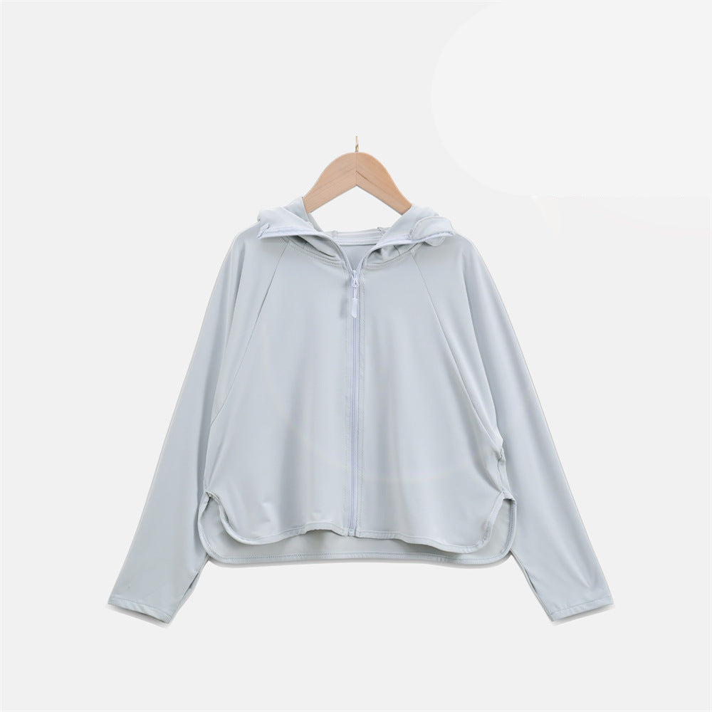 Damen Leichte UV-Schutzjacke mit Kapuze und atmungsaktiven Eigenschaften Echo Archiv