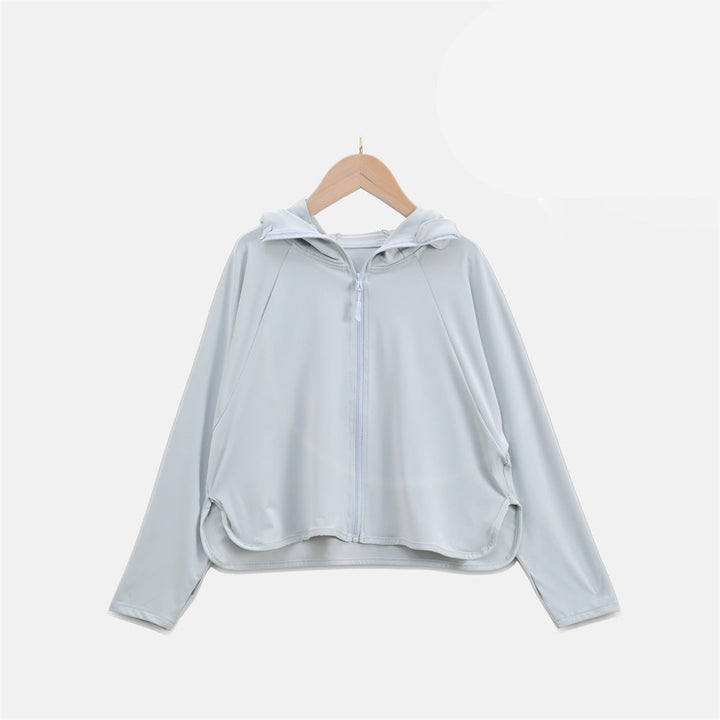 Damen Leichte UV-Schutzjacke mit Kapuze und atmungsaktiven Eigenschaften Echo Archiv