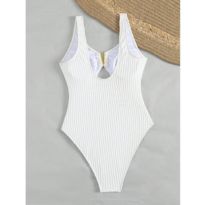 Damen High-Waist Badeanzug mit Cut-Out Echo Archiv