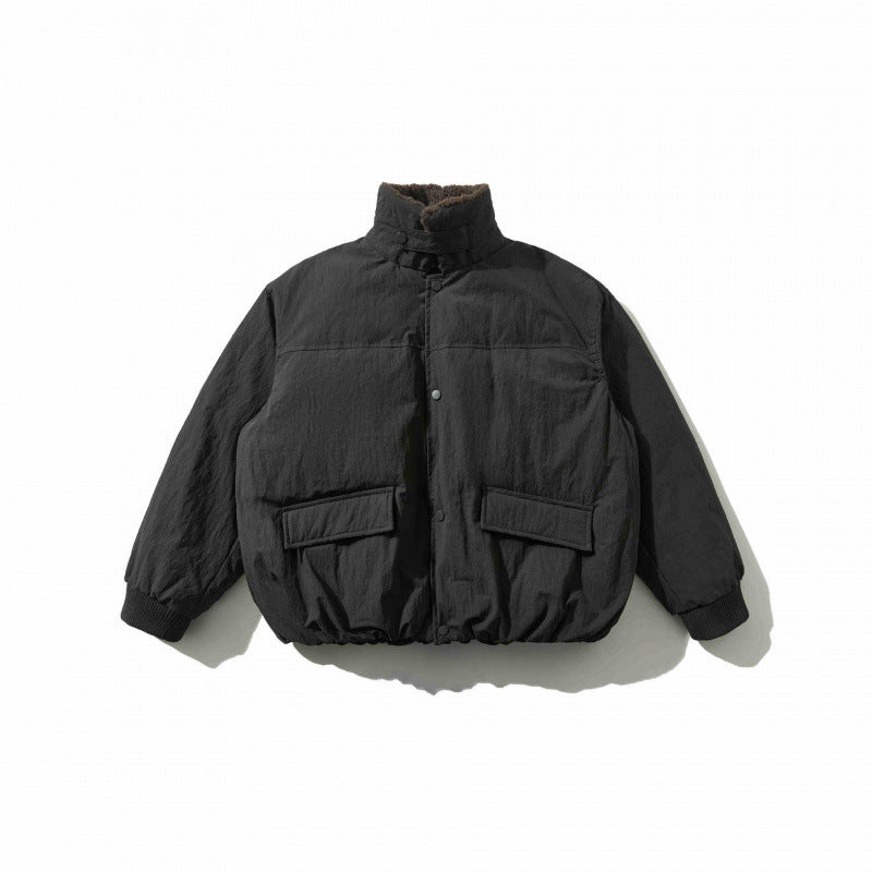 Herren Gepolsterte Bomberjacke mit Teddykragen, Pattentaschen und elastischem Saum Echo Archiv