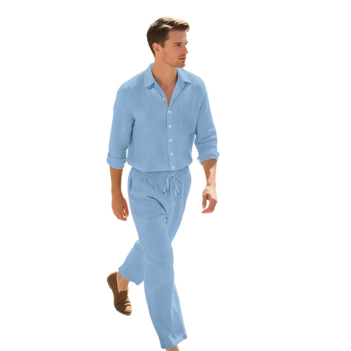 Herren modisches Freizeitoberteil mit eleganter Hose Echoarchiv