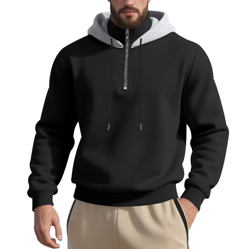 Herren Sweatshirt mit Reißverschluss und hohem Kragen Echoarchiv