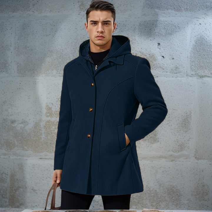 Herren Übergangsjacke mit Kapuze und modernen Detailing Echoarchiv