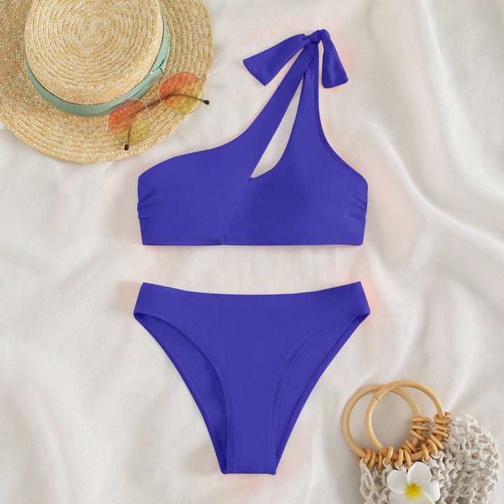 Damen asymmetrischer Bikini mit modischen Cut-Outs Echo Archiv
