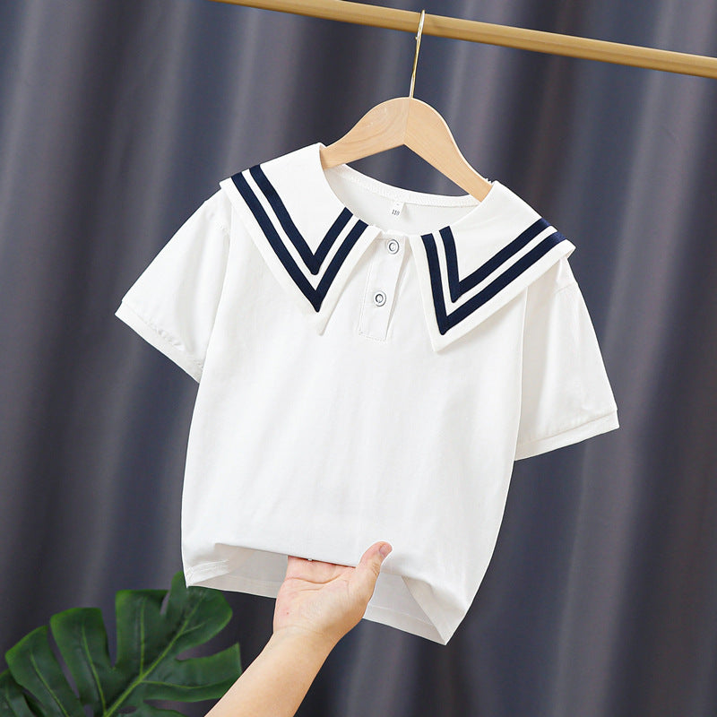 Damen Polo Shirt mit maritimem Kragen Echo Archiv