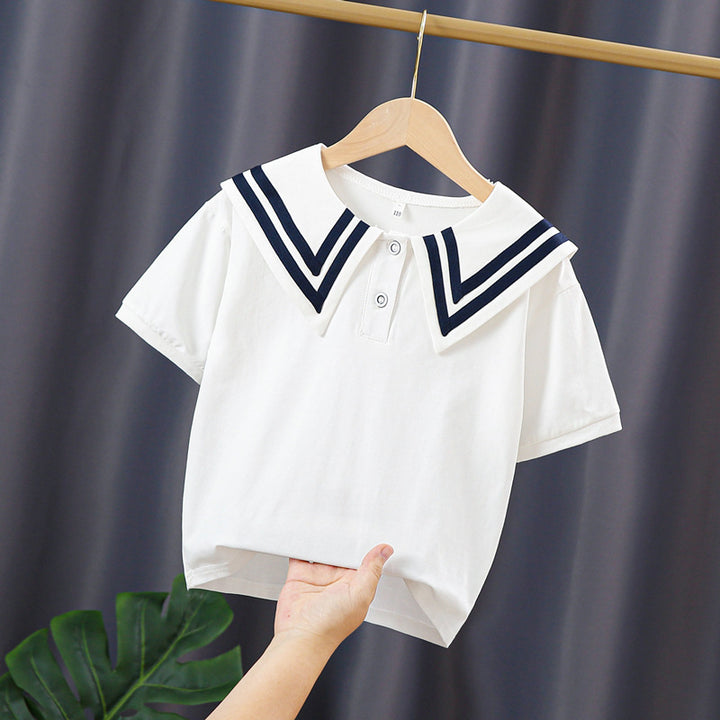 Damen Polo Shirt mit maritimem Kragen Echo Archiv