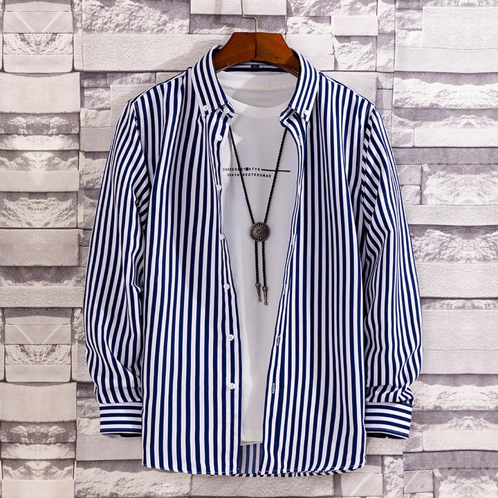 Herren nan lässige Hemdjacke aus leichter Baumwollmischung mit Button-Down-Kragen Echo Archiv