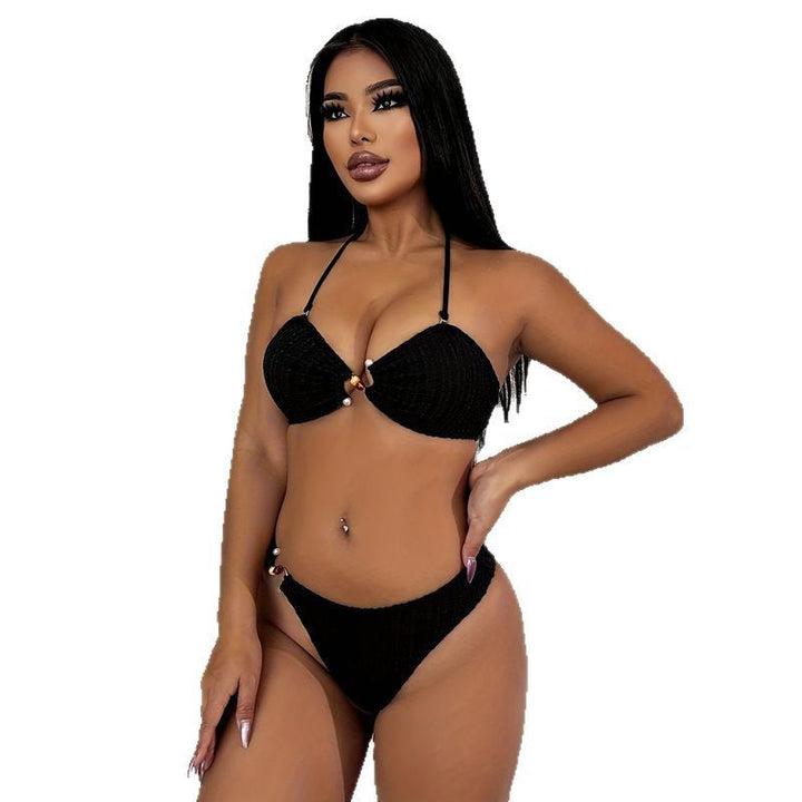 Damen Hochgeschnittener Bikini mit raffinierten Verzierungen Echo Archiv