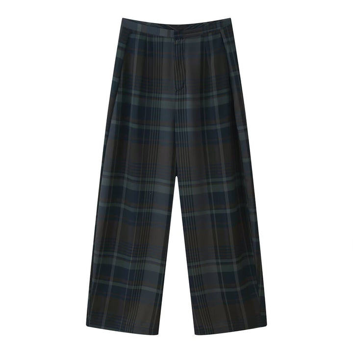 Damen Karottenhose mit modernem Karomuster und entspanntem Schnitt Echo Archiv