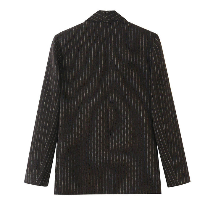 Damen Nadelstreifen-Blazer mit Schalkragen und leicht taillierter Silhouette Echo Archiv