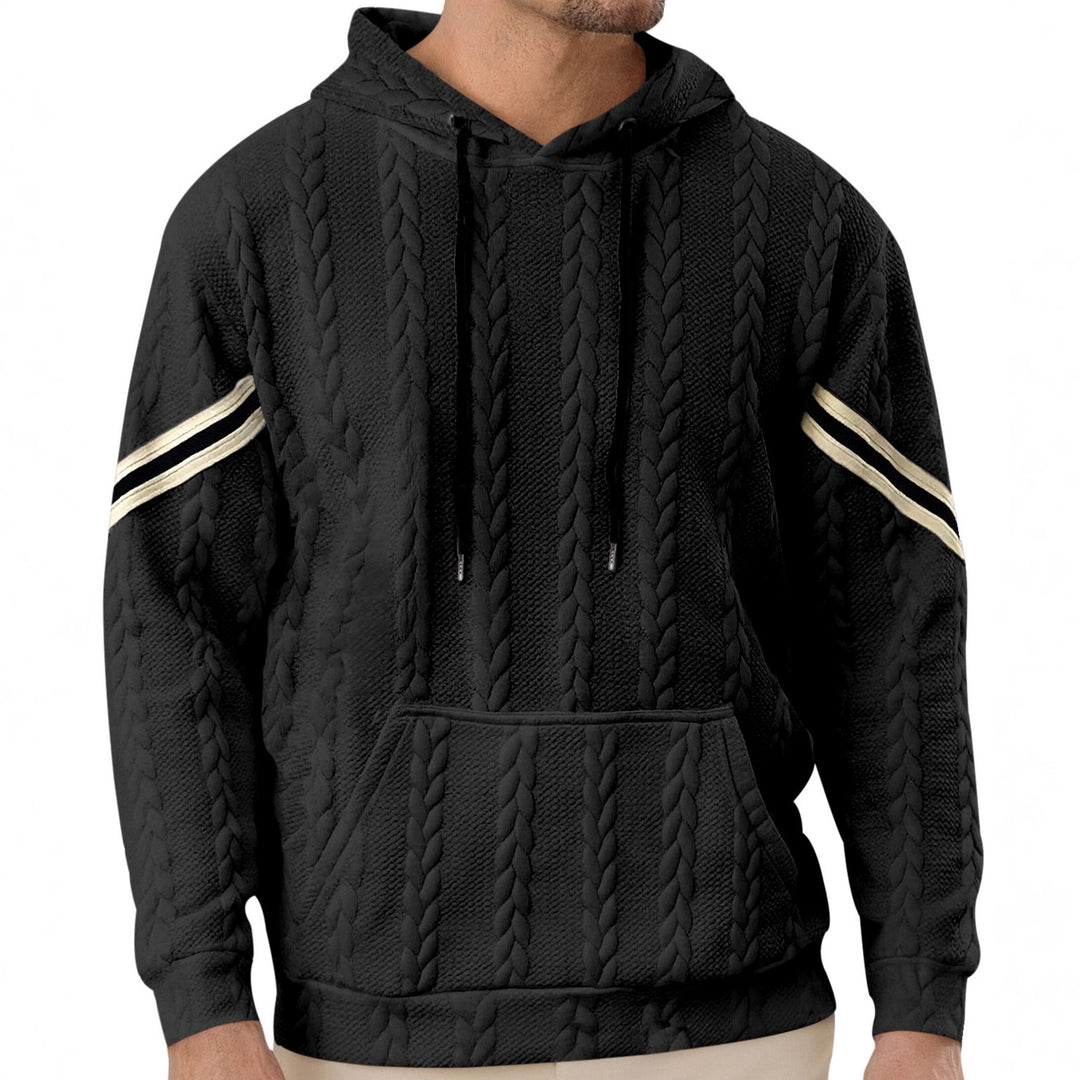 Herren Kapuzenpullover mit strukturiertem Design und kontrastierenden Akzenten Echoarchiv