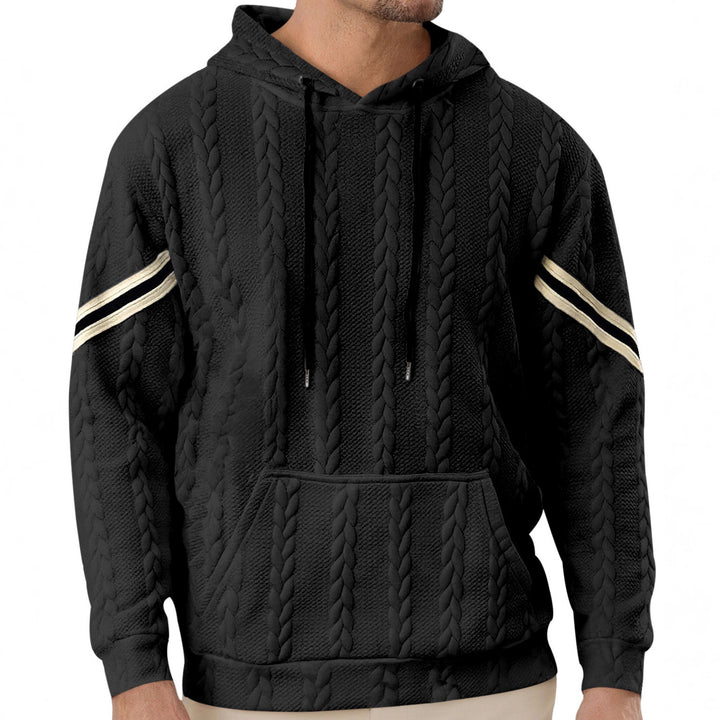 Herren Kapuzenpullover mit strukturiertem Design und kontrastierenden Akzenten Echoarchiv