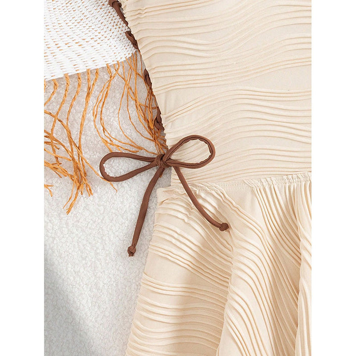 Damen Schwimmanzug mit modernem Wickelrock und eleganten Bändern Echo Archiv