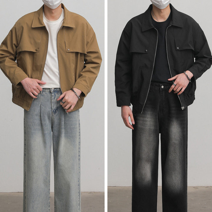 Herren stylische Utility-Jacke mit praktischen Taschen und innovativem Design Echoarchiv